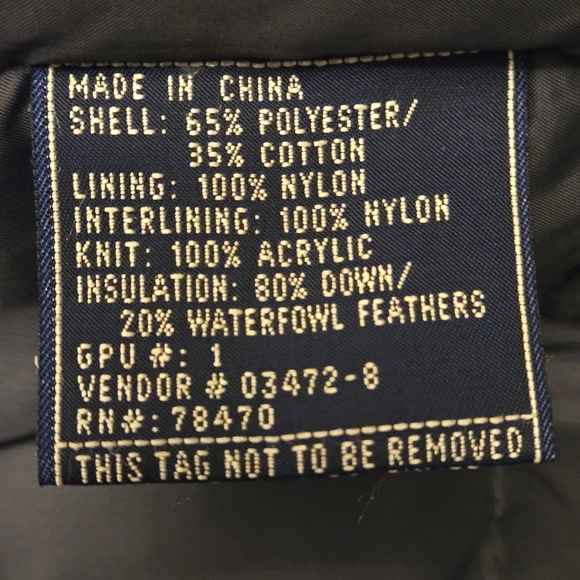 Vintage Field & Stream Women's Grey Down Fleece Outdoor Jacket Size L Heavy EUC - Picture 10 of 11